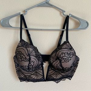 SHEIN | Lace Deep V-Cut Bra Bralette Lingerie Intimates Evening Risqué Edgy